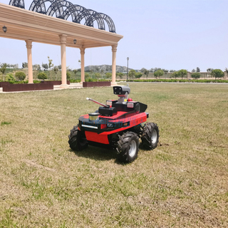 Penjaga Robot Patroli Keamanan Roda Otonom di luar ruangan memiliki kemampuan perlindungan yang kuat untuk digunakan di rumah