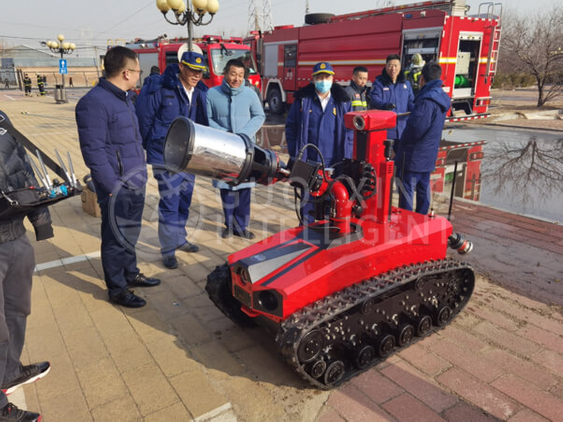 Latihan penyelamatan kebakaran Distrik Fengtai Beijing