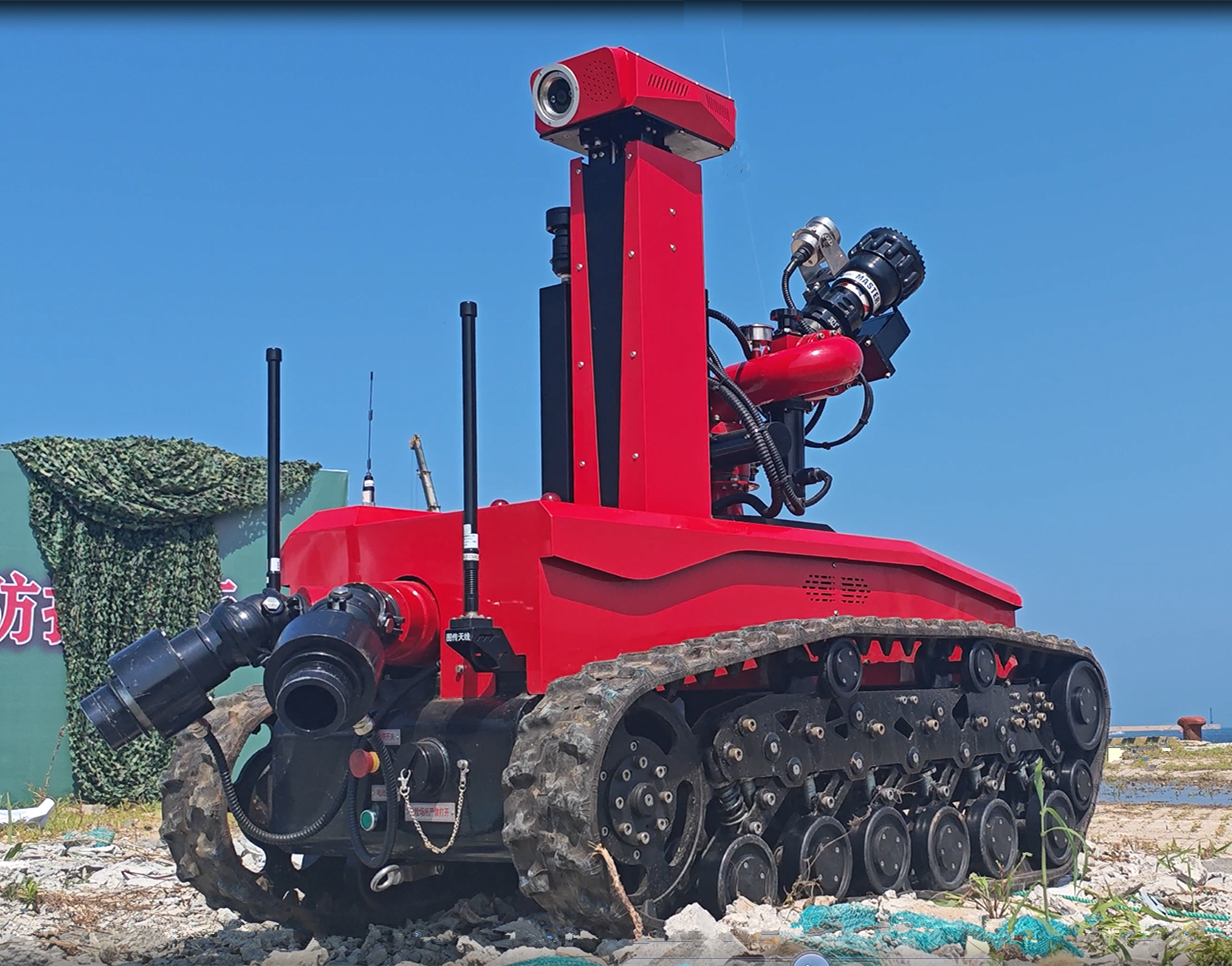 Robot pemadam kebakaran anti ledakan dengan meriam air 100L/s